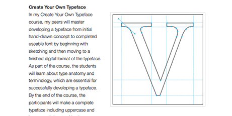 Image of a vector letter for the MOOC